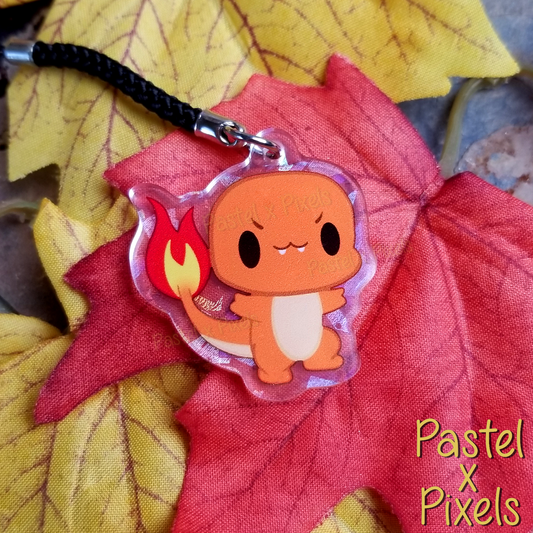 Fire Lizard - Holographic Charm