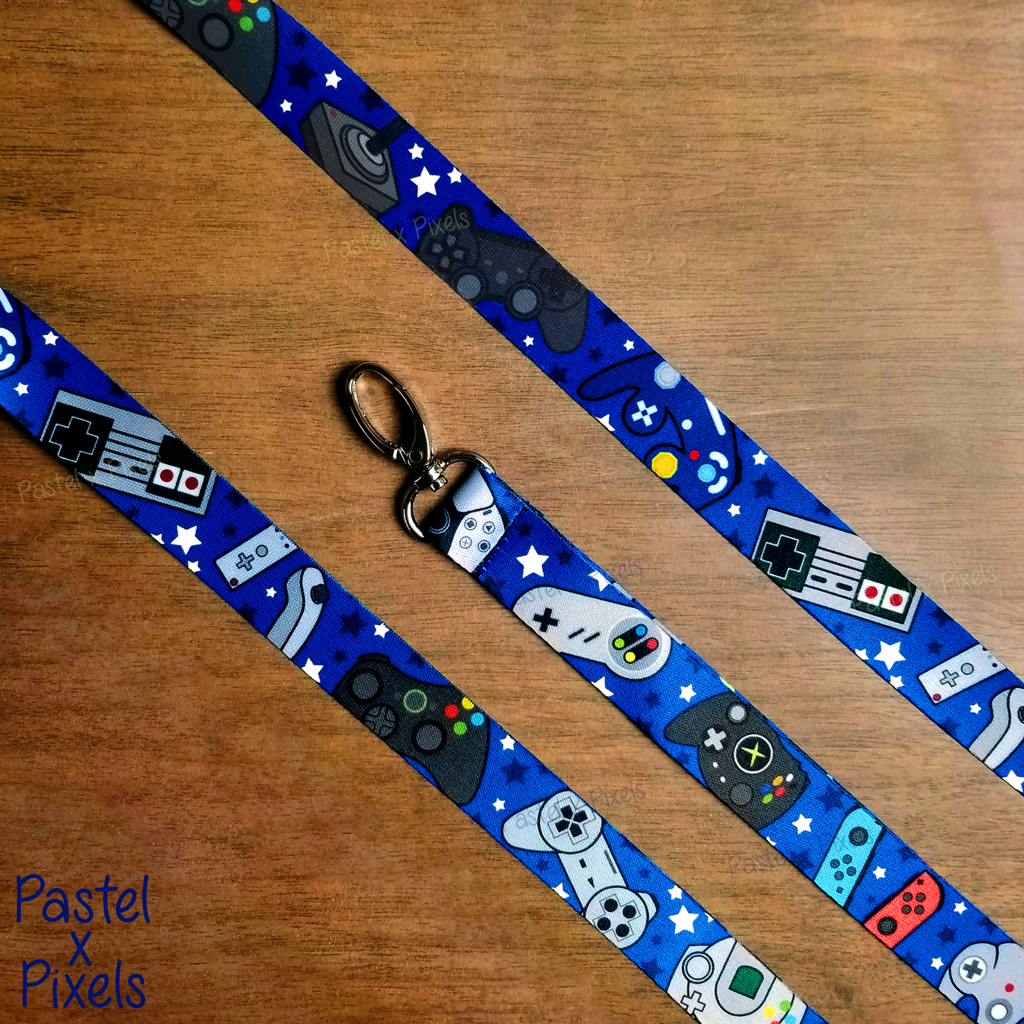 Game Consoles (Blue) - Lanyard